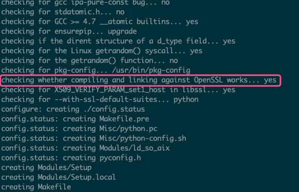 包含 OpenSSL 支持